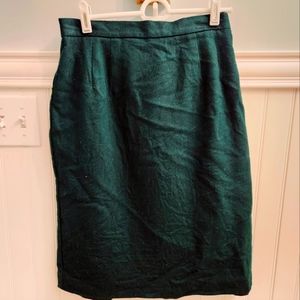 Forest green Pencil Skirt